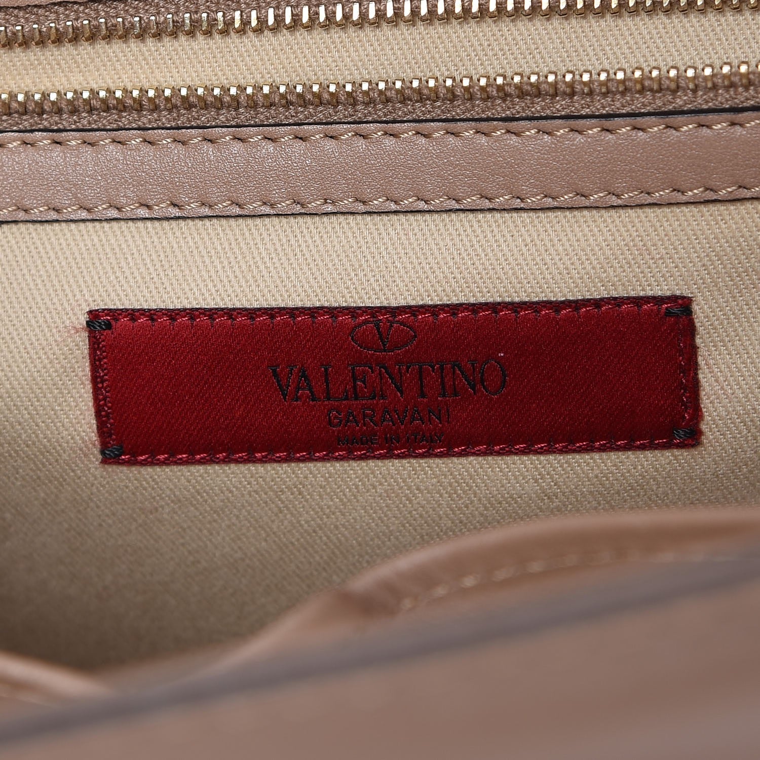 Valentino Garavani Vitello Large Glam Lock Rockstud Flap Poudre 7 of 13