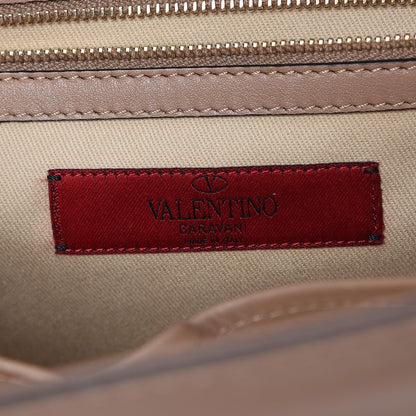 Valentino Garavani Vitello Large Glam Lock Rockstud Flap Poudre 7 of 13