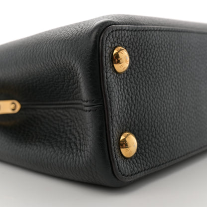 Louis Vuitton Taurillon Capucines BB Black 9 of 12