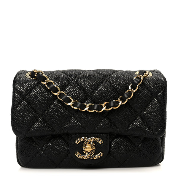 Chanel Grained Lambskin Quilted Mini Flap Black 1889112 – FASHIONPHILE