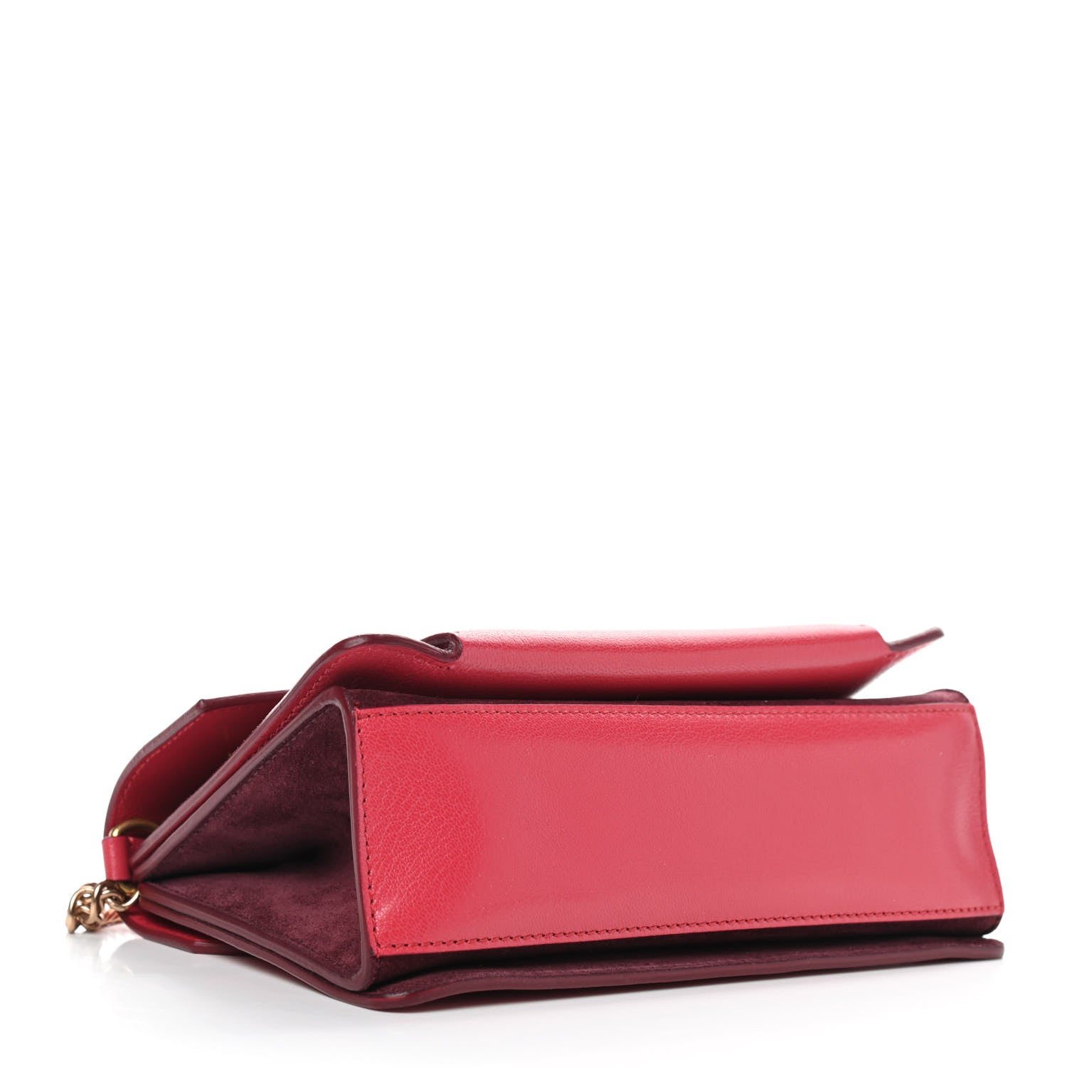 Givenchy Goatskin Suede Small GV3 Shoulder Bag Pink Aubergine 4 of 8