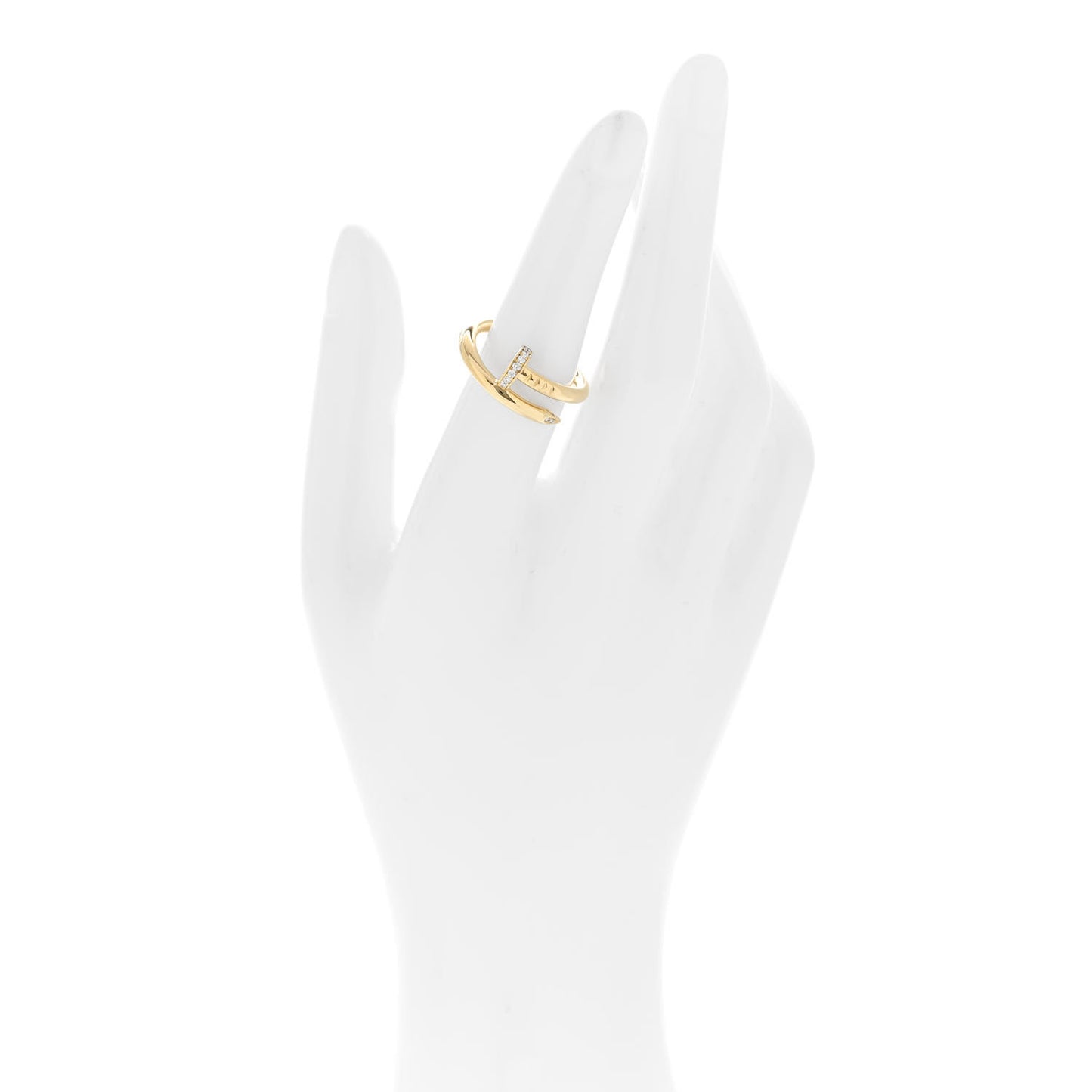 18K Yellow Gold Diamond Juste Un Clou Ring 53 6.5