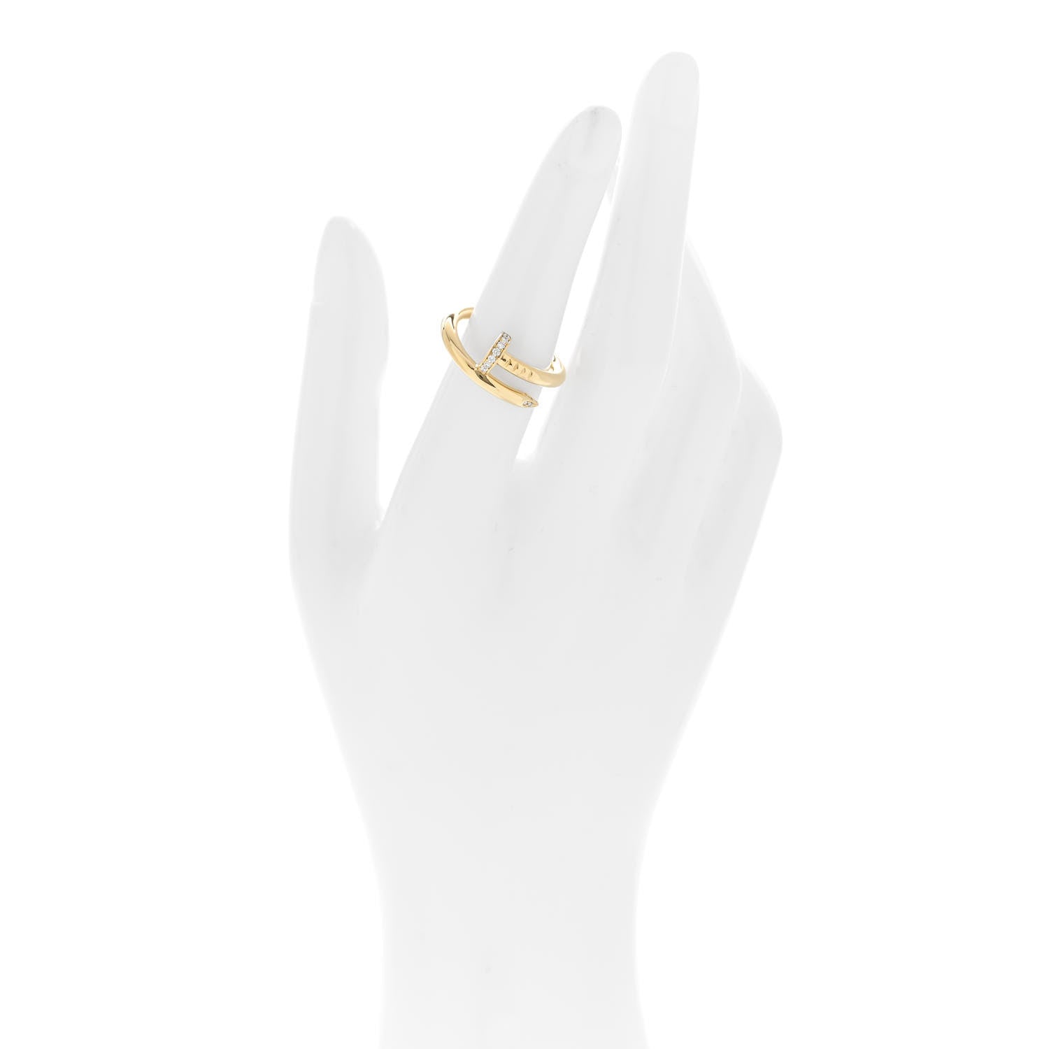 Cartier 18K Yellow Gold Diamond Juste Un Clou Ring 53 6.5 2 of 5