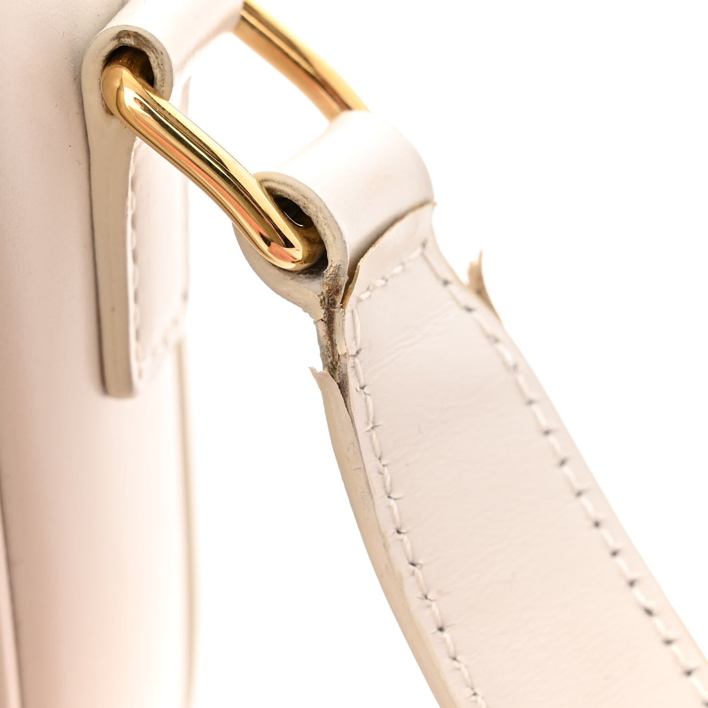 Shiny Calfskin Medium Triomphe White