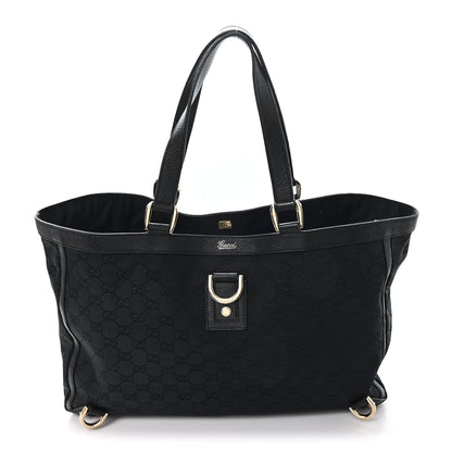 Gucci Monogram Large Abbey Tote Black 1 of 10
