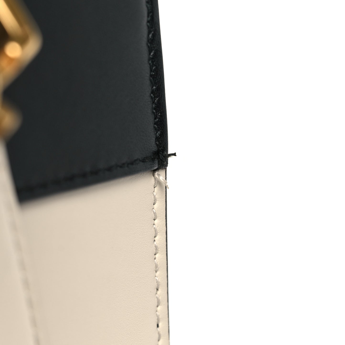 Calfskin Sylvie Web Queen Margaret Shoulder Bag Mystic White Black