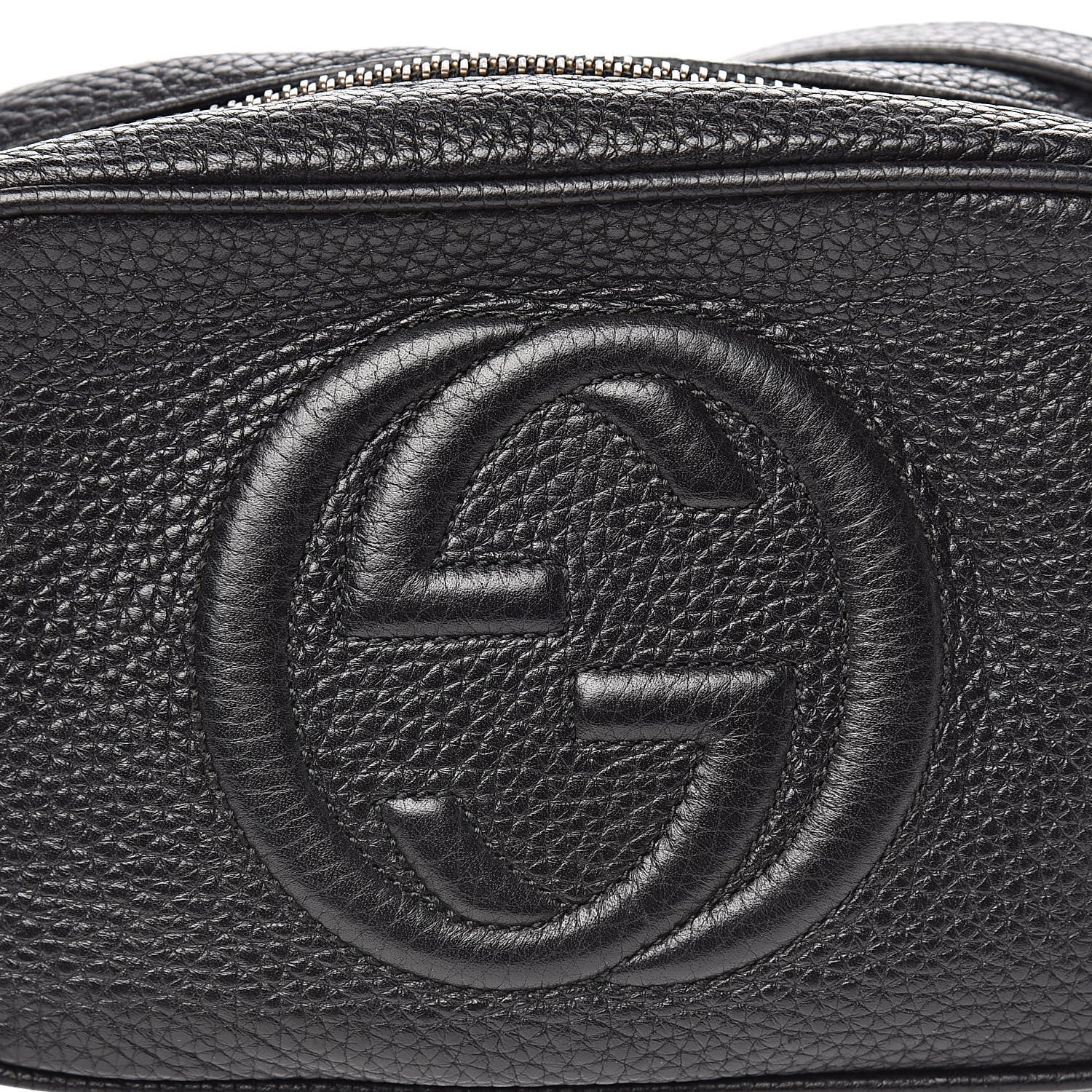 Gucci Pebbled Calfskin Mini Soho Disco Bag Black 12 of 12