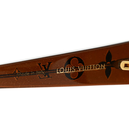 Louis Vuitton Acetate Obsession GM Sunglasses Z0459E Brown Glitter 4 of 7