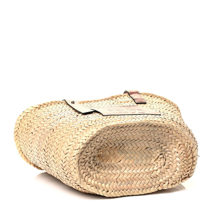 Loewe Raffia Large Basket Tote Bag Natural Tan 3 of 4