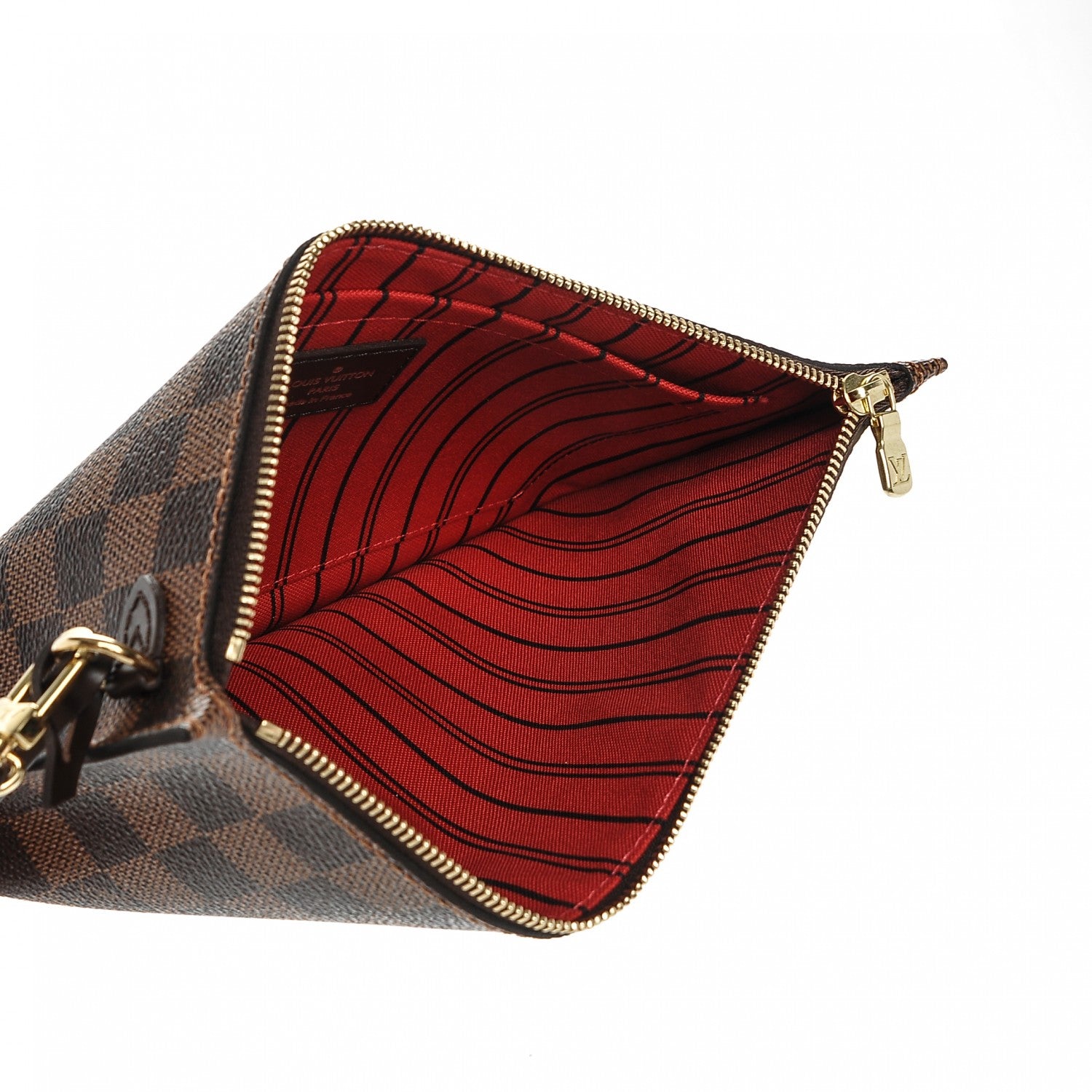 Louis Vuitton Damier Ebene Neverfull MM GM Pochette 5 of 6