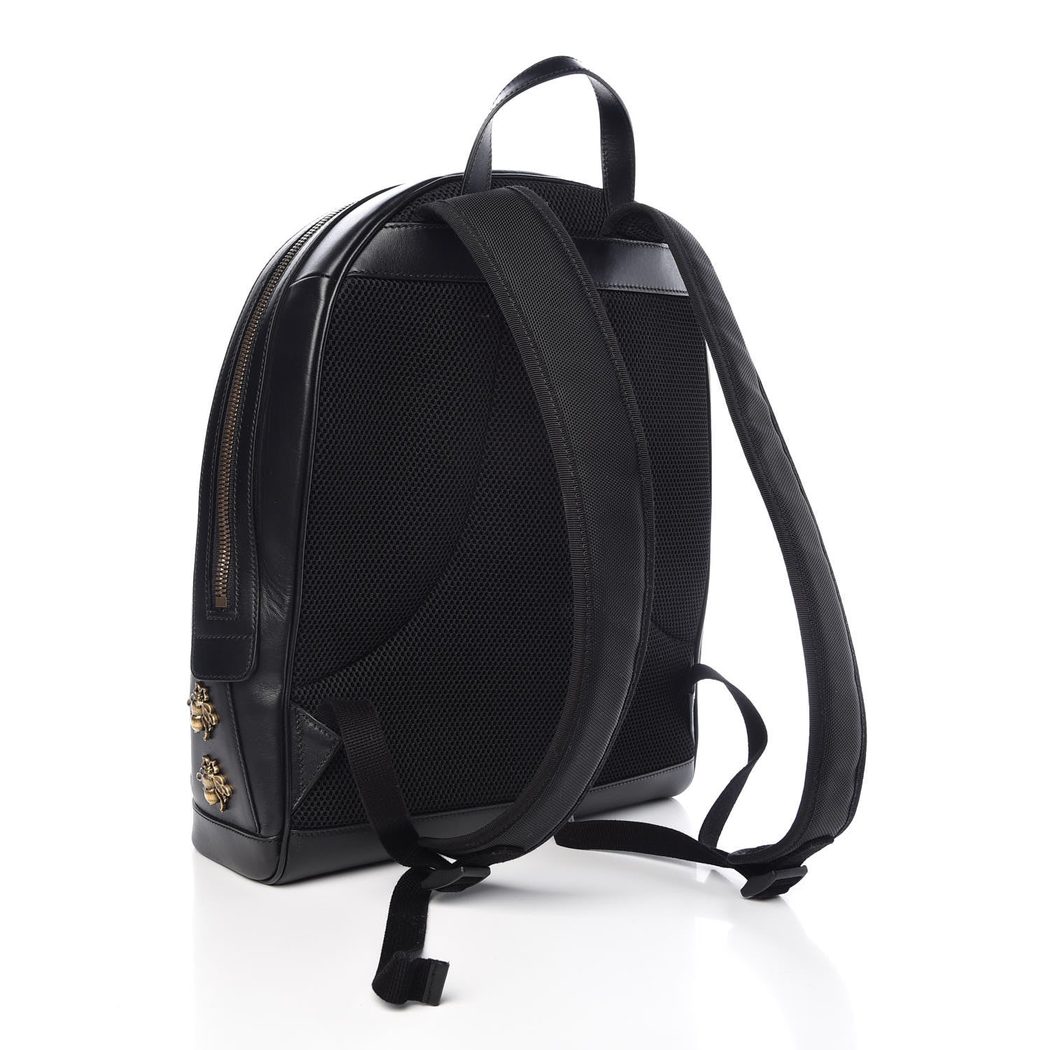 Gucci Calfskin Animal Studs Medium Day Backpack Black 3 of 9