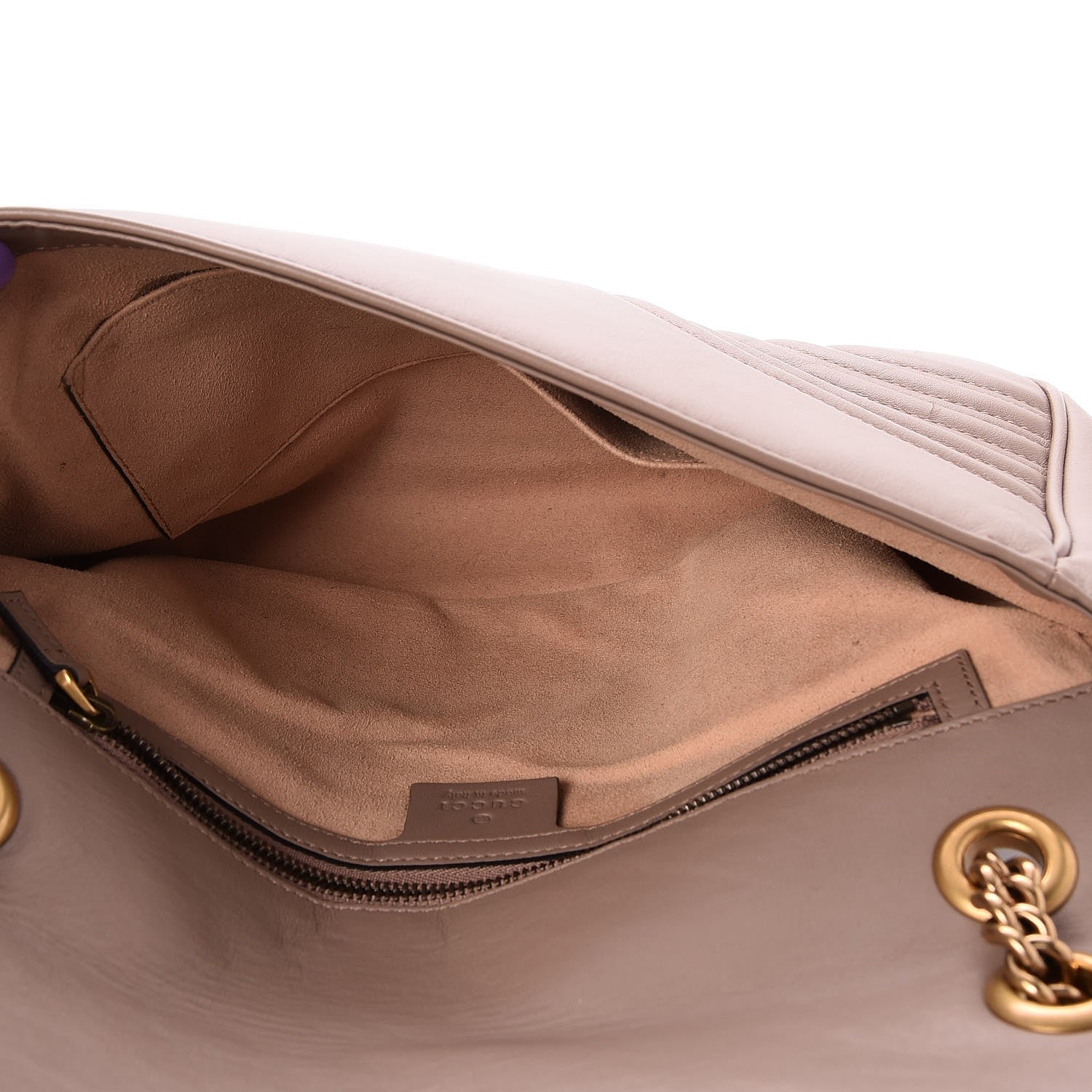 Gucci Calfskin Matelasse Medium GG Marmont Shoulder Bag Porcelain Rose 5 of 9