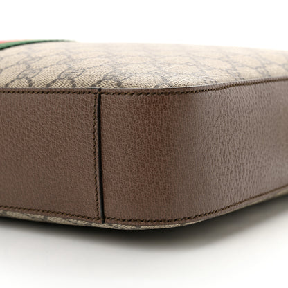 Gucci GG Supreme Monogram Textured Calfskin Web Medium Ophidia Briefcase Beige Ebony New Acero 10 of 10