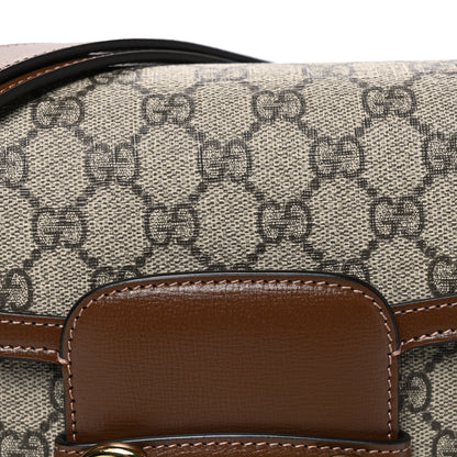 Gucci GG Supreme Monogram Horsebit 1955 Shoulder Bag Beige Brown Sugar 8 of 10