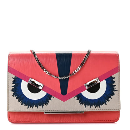 Fendi Vitello Elite Crystal Eye Monster Tube Wallet On Chain Bellini Multicolor 1 of 8
