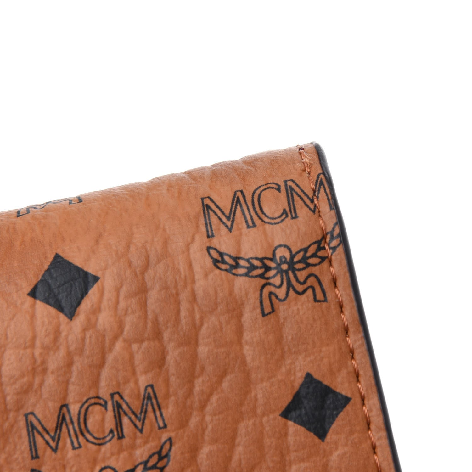 MCM Visetos Chain Wallet Crossbody Cognac 12 of 13