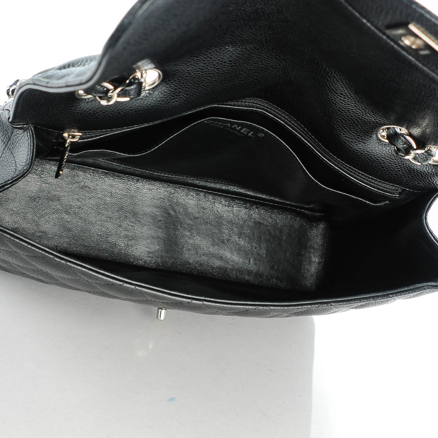 Caviar Quilted Jumbo Single Flap Black