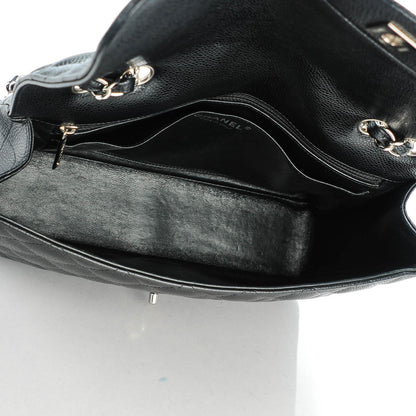 Chanel Caviar Quilted Jumbo Single Flap Black 6 of 8