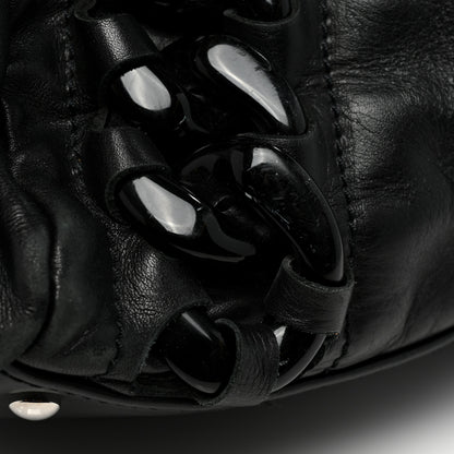 Chanel Calfskin Modern Chain Rhodoid East West Tote Black 15 of 17