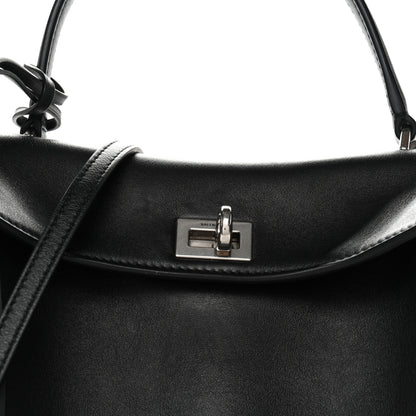 Balenciaga Natural Smooth Calfskin Mini Rodeo Top Handle Handbag Black 8 of 10