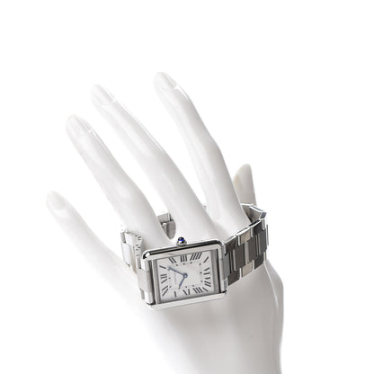 Cartier Stainless Steel 27mm Tank Solo Quartz Watch 2 of 7