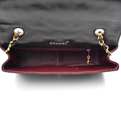 Chanel Lambskin Quilted Medium Single Flap Black 5 of 14