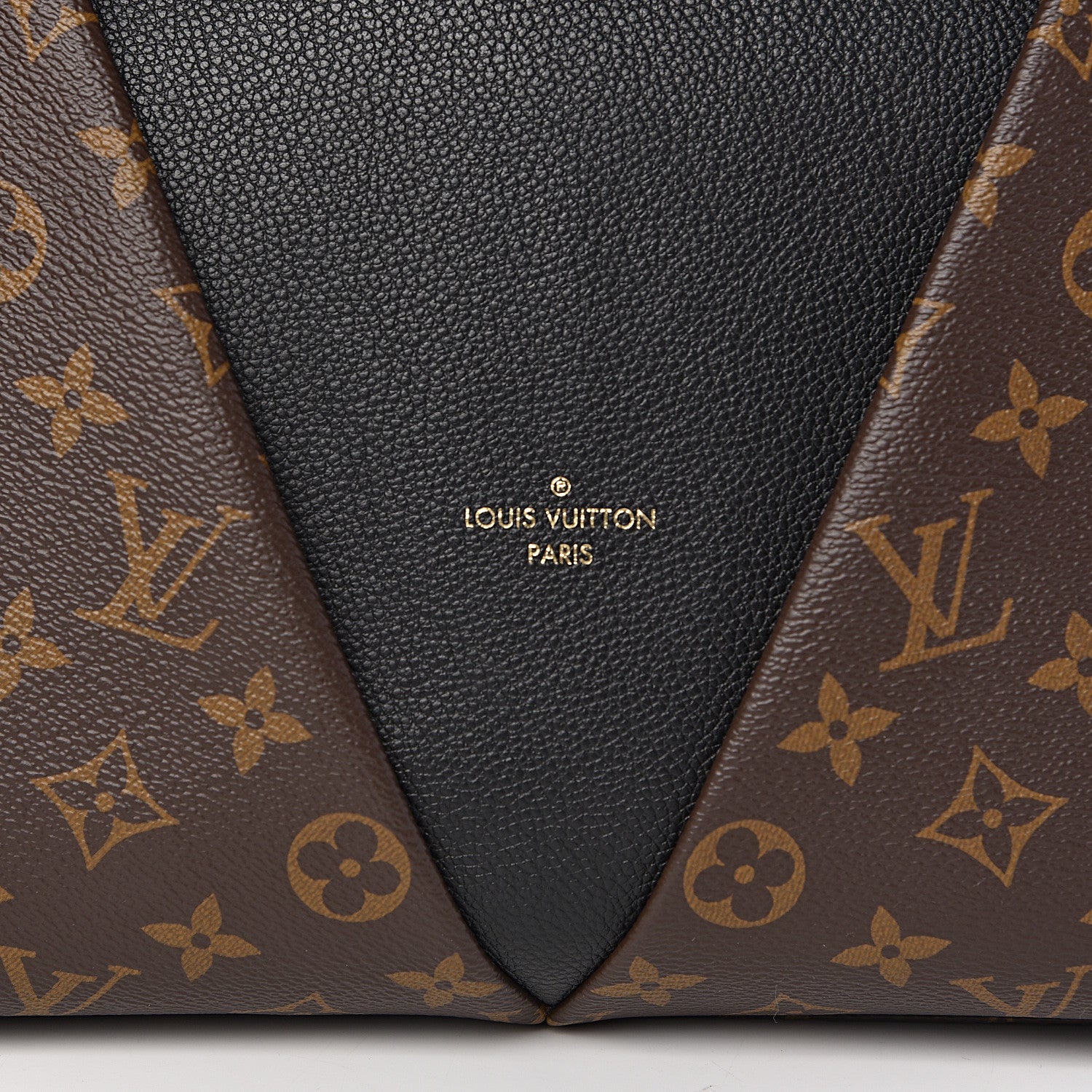 Louis Vuitton Monogram V Tote MM Black 10 of 11