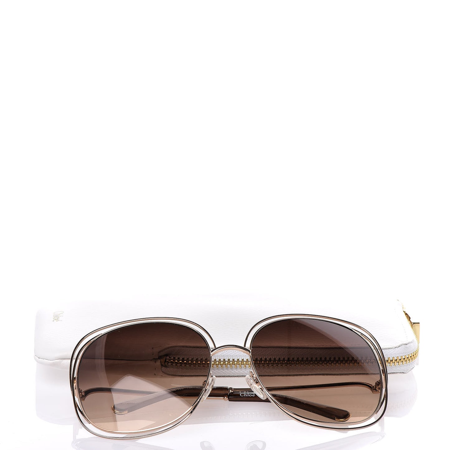 Oversized Round Sunglasses CE126S Gold