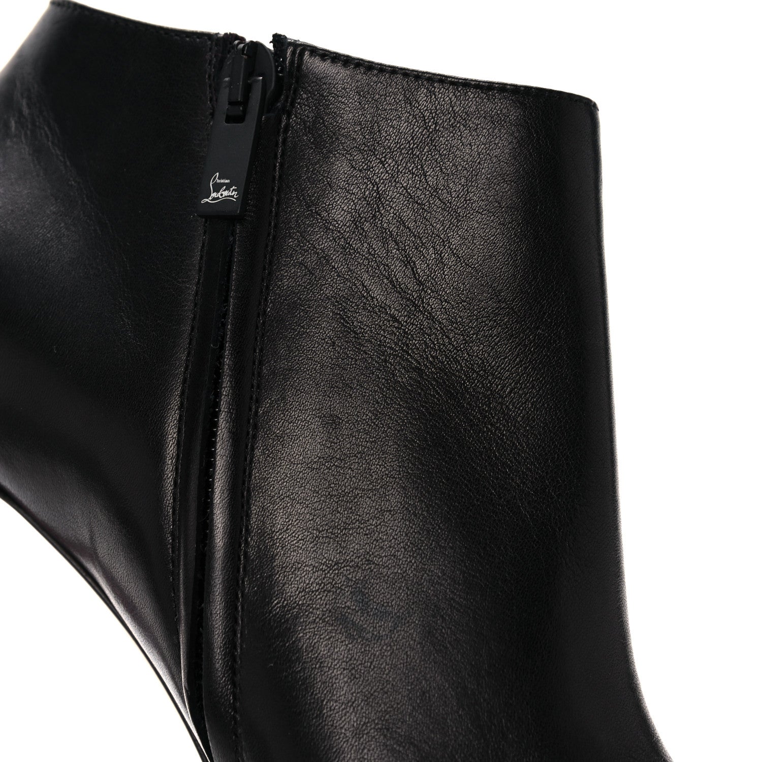 Christian Louboutin Calfskin Eleonor 85 Ankle Boots 36 Black 13 of 14