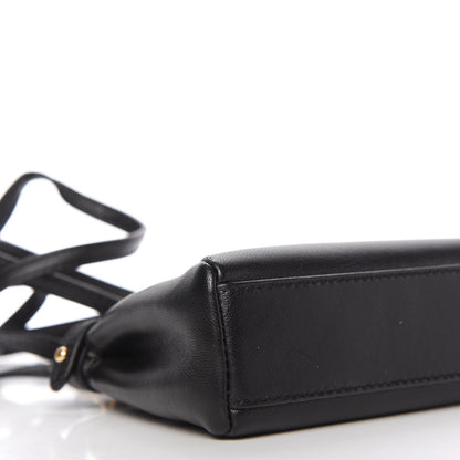 Fendi Nappa Micro Peekaboo Iconic Satchel Black 6 of 9