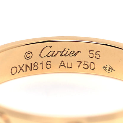 Cartier 18K Yellow Gold 3.5mm LOVE Wedding Band Ring 55 7.25 4 of 5