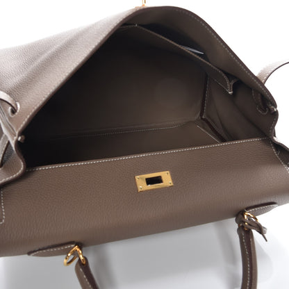 Hermes Togo Kelly Retourne 35 Etoupe 8 of 34