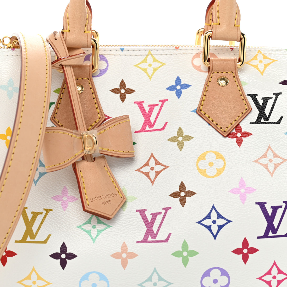 Louis Vuitton LV X TM Monogram Multicolor Speedy Bandouliere 25 White 7 of 10
