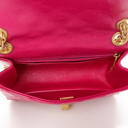 Chanel Aged Calfskin Quilted 2.55 Reissue Mini Flap Fuchsia 5 of 10