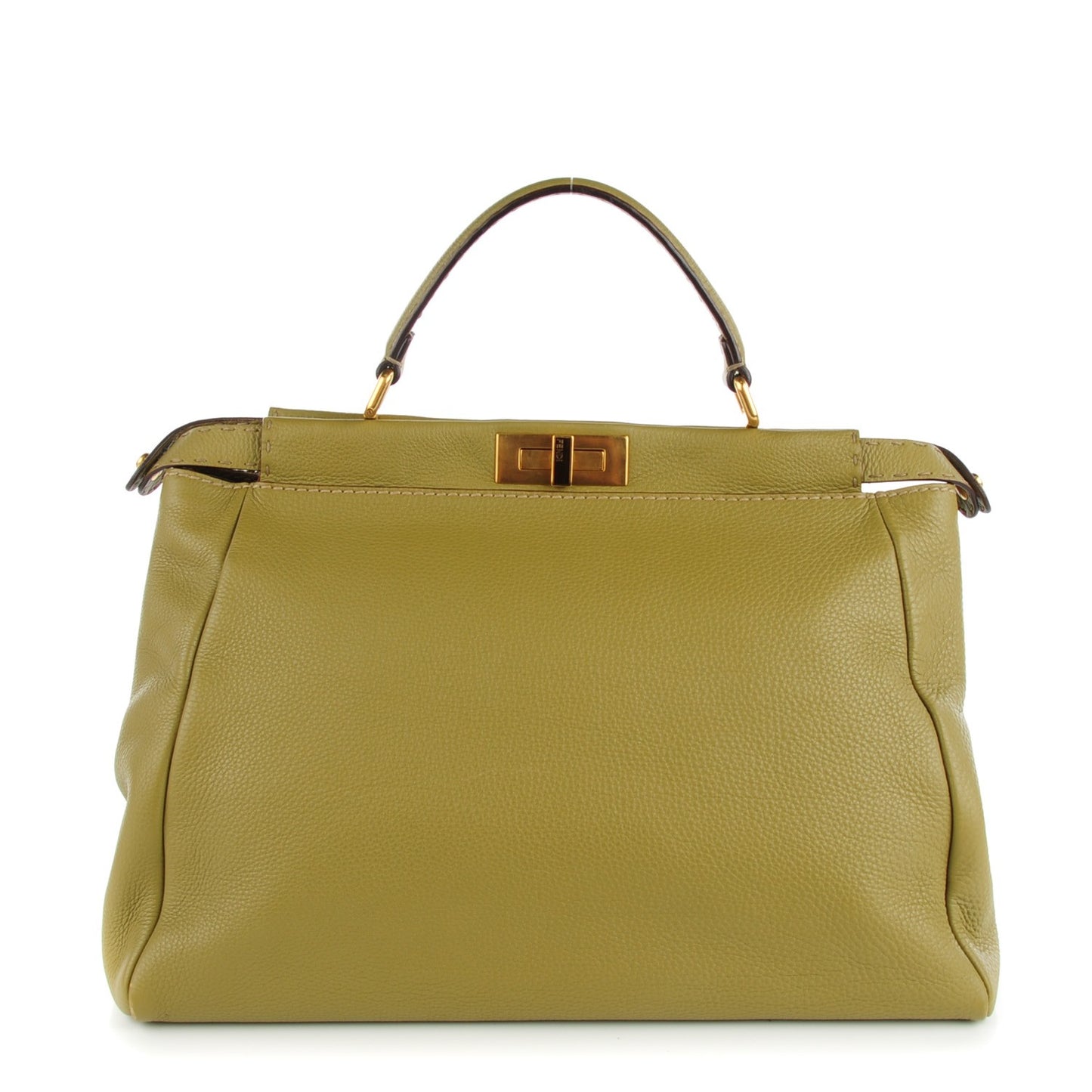 Cuoio Romano Selleria Large Peekaboo Iconic Satchel Muschio Moro