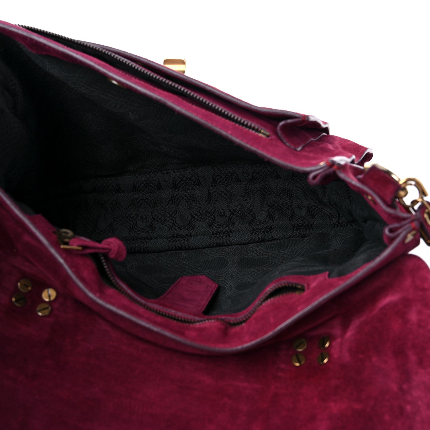 Proenza Schouler Suede Medium PS1 Satchel Raspberry 5 of 13