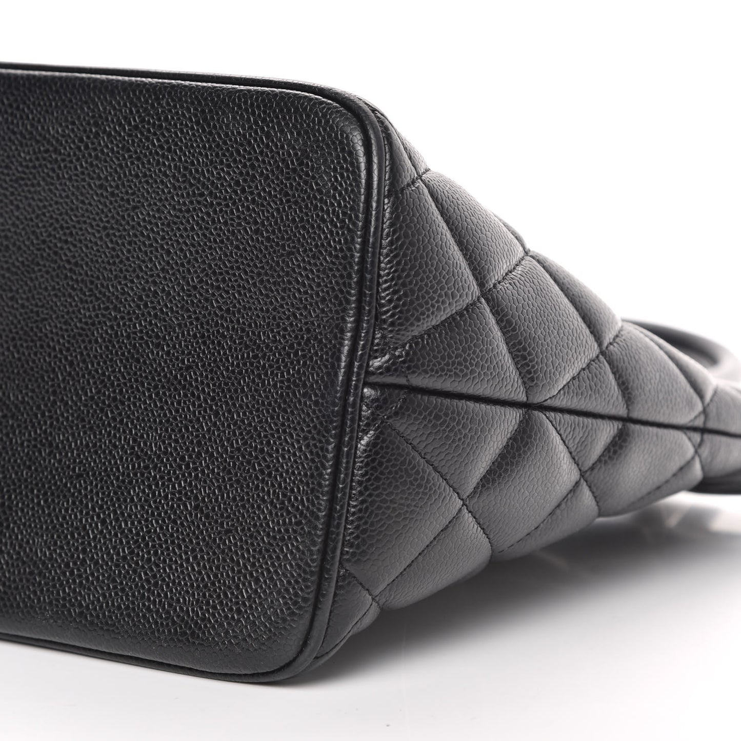 Caviar Quilted Medallion Tote Black