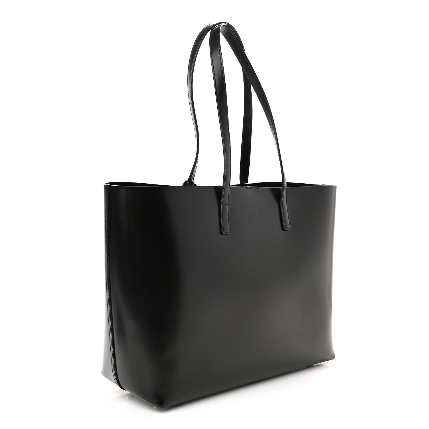 Saint Laurent Calfskin Classic Monogram Double Face Tote Black 4 of 11