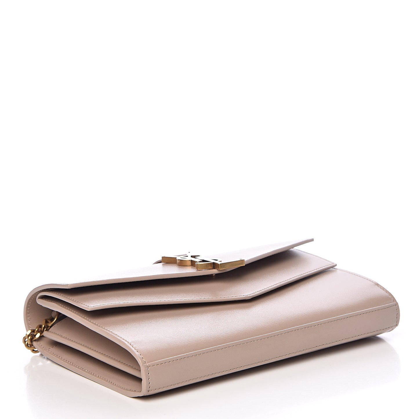 Smooth Calfskin Sulpice Monogram Chain Wallet Light Natural