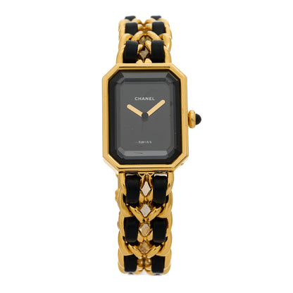 Chanel Stainless Steel Lambskin 20mm Chain Premiere Quartz Watch Gold M 1 of 4