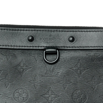 Louis Vuitton Calfskin Monogram Shadow Discovery Pochette Black 8 of 9