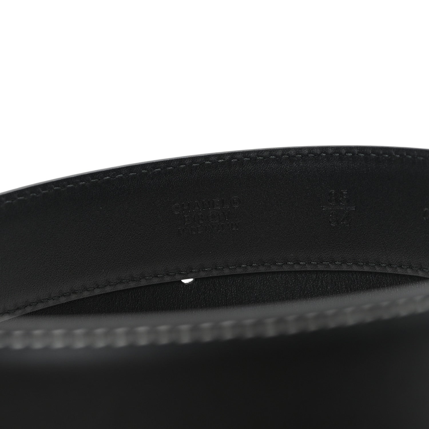 Chanel Calfskin CC Belt 85 34 Black 3 of 7