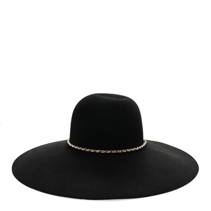 Hermes Beaver Felt Bruna Chaine d'Ancre Hat 58 Black 7 of 12