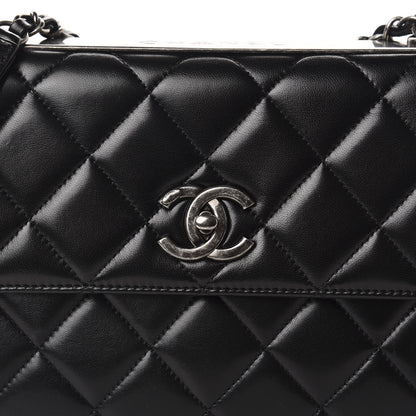 Chanel Lambskin Quilted Medium Trendy CC Flap Black 10 of 11