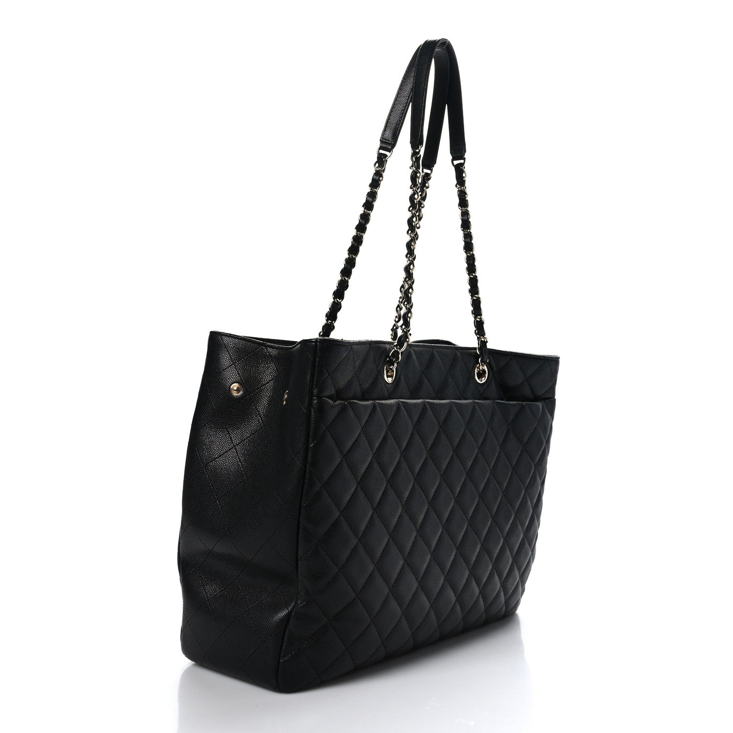 Chanel Caviar Quilted Large Shopping Tote Black 3 of 11