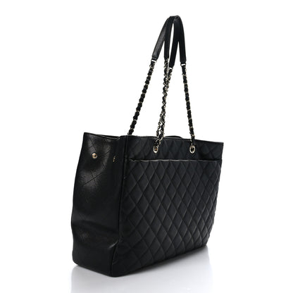 Chanel Caviar Quilted Large Shopping Tote Black 3 of 11