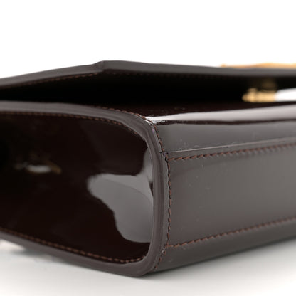 Saint Laurent Patent Small Monogram Kate Satchel Spicy Chocolate 9 of 13