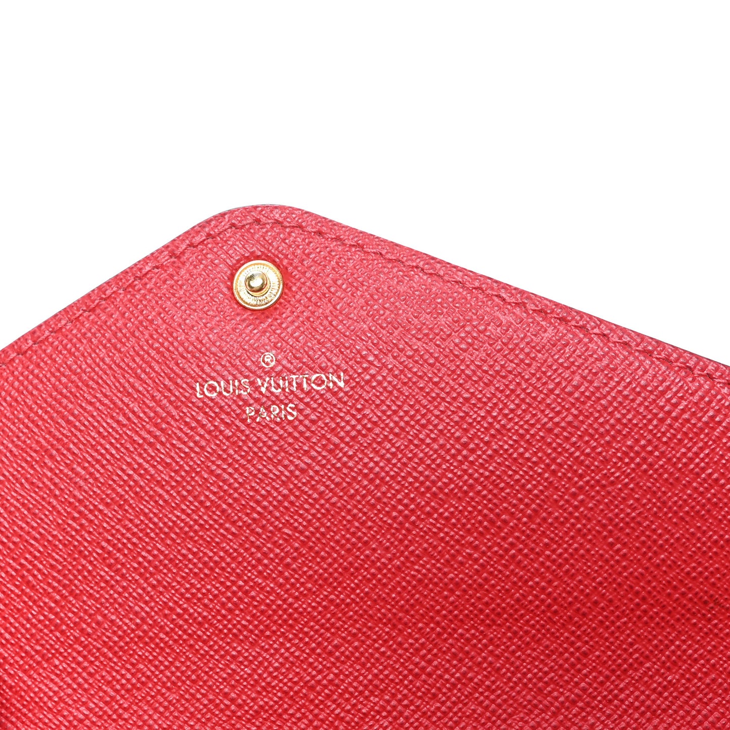 Damier Ebene Josephine Wallet Red