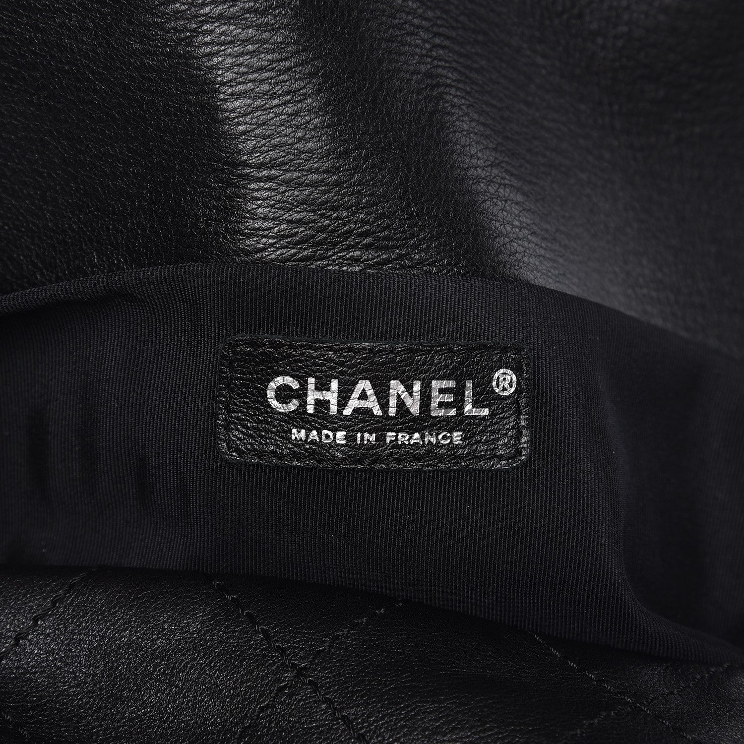 Chanel Calfskin Stitched Large Tote Black 7 of 10