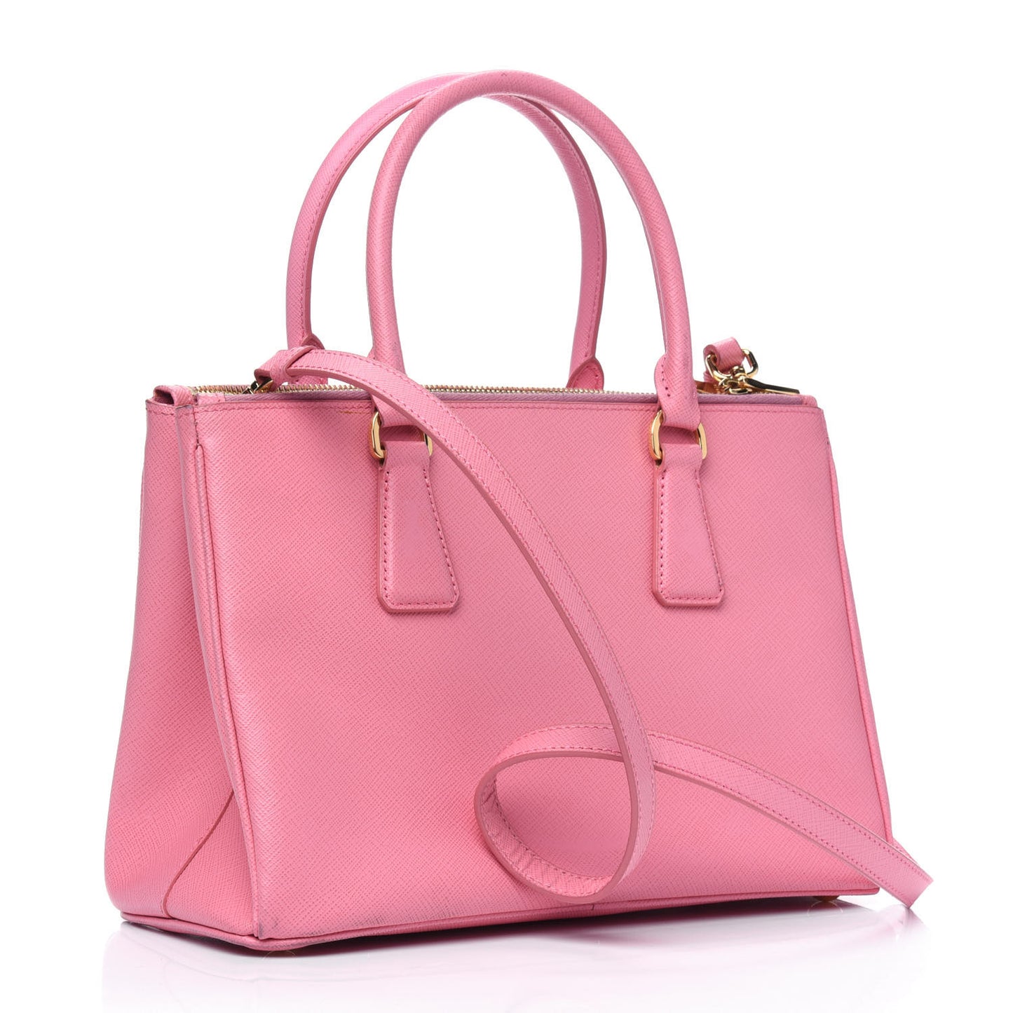 Saffiano Small Galleria Double Zip Tote Petalo